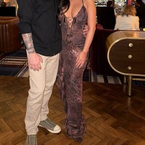 Elegant Purple Maxi Dress